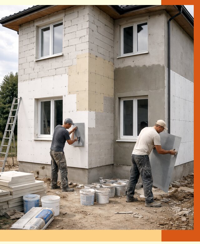 Утепление дома из газобетона в Ярославле от 4313 руб./м² — заказать у ТепломастерРсл